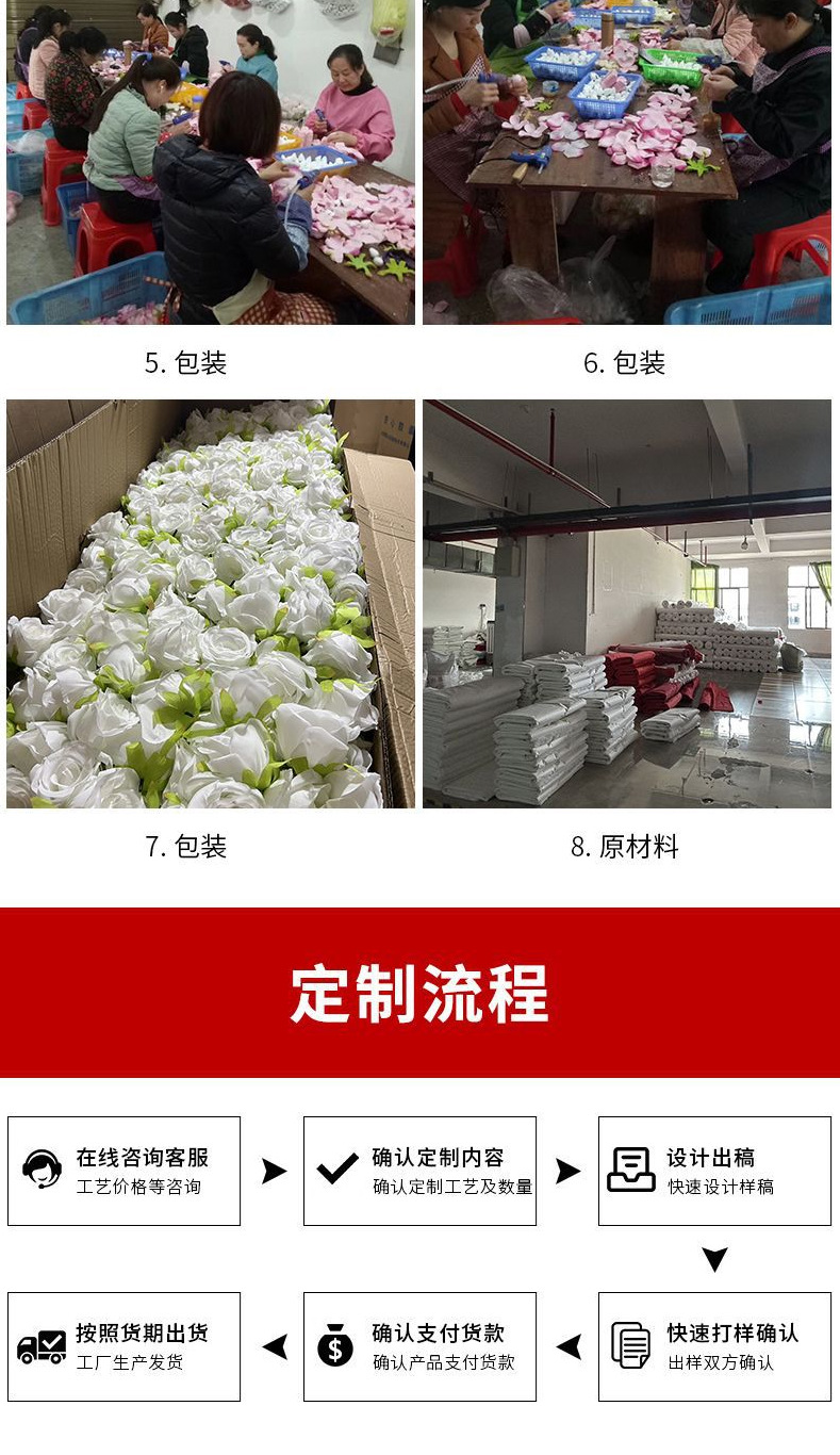 仿真9头迷你卷边玫瑰花束假花 家居装饰婚庆布置手捧花束摆件批发详情14