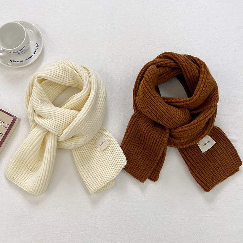 2025 new arrival korea ins viento tejido bufandas hombres y mujeres estudiantes parejas enespesado lana chal moda caliente cuello ropa accesorios pic 5