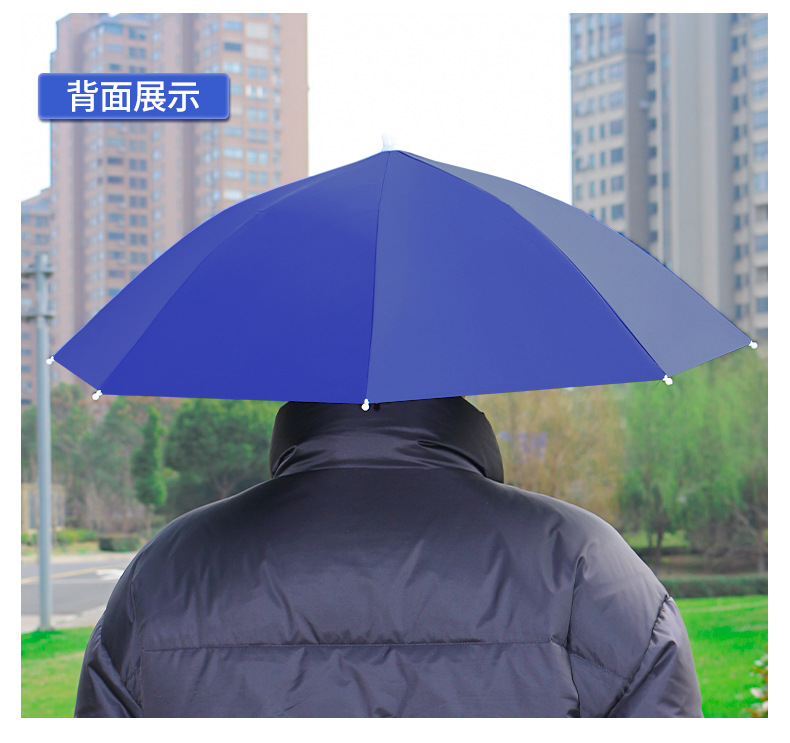 Head-mounted umbrellas for fishing, portable sun umbrellas, large outdoor folding umbrellas, UV and wind protection wholesale pic 28