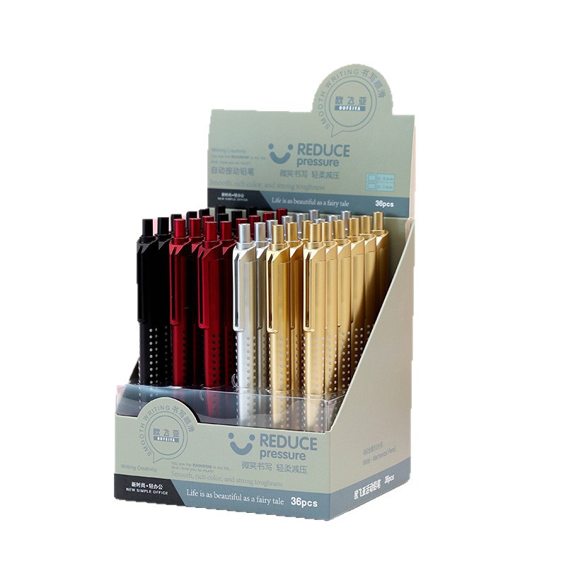 Oufeiya Stationery Simple color mechanical Pencil 0.5/0.7mm Office Activity Pencil 6612 pic 1