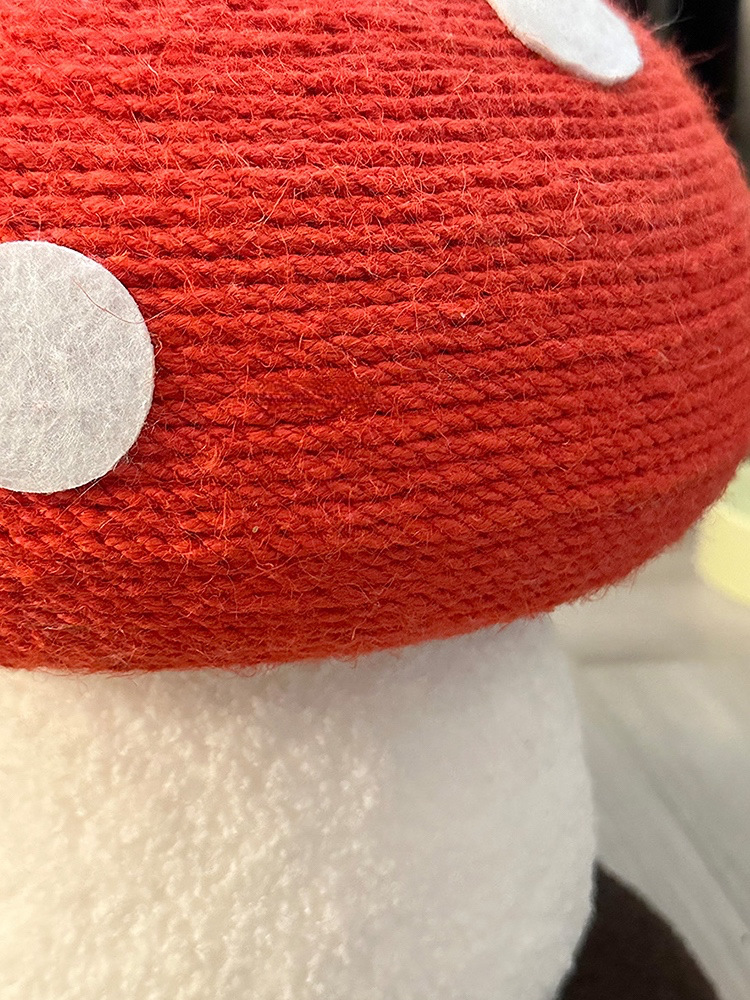 Red Mushroom cat climbing frame grab post, one piece of sisal claw cat climbing post, standing cat grab board, cat tree cat toy pic 9