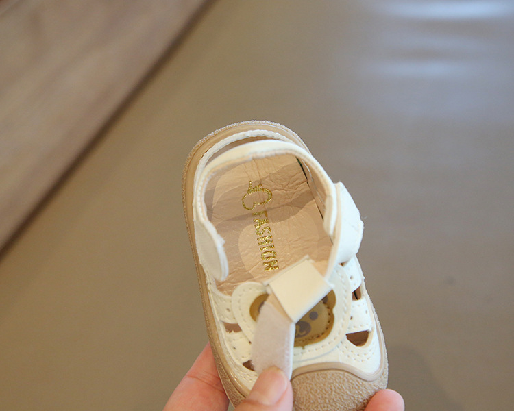 夏季新款婴儿学步鞋男女小童软底沙滩鞋0-3岁包头防滑凉鞋潮护脚详情5