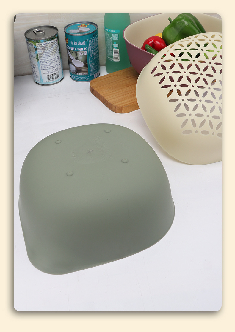 北欧沥水篮2件套厨房沥水篮密封罐滤网碗架收纳沥水篮详情8