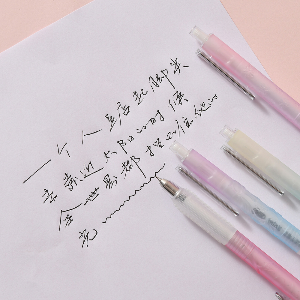 The new CS double-tip embossed pen from Chenxi features a low center of gravity press type gel pen, providing smooth and fluid writing. The dopamine pen body design ensures clear and long-lasting handwriting pic 13