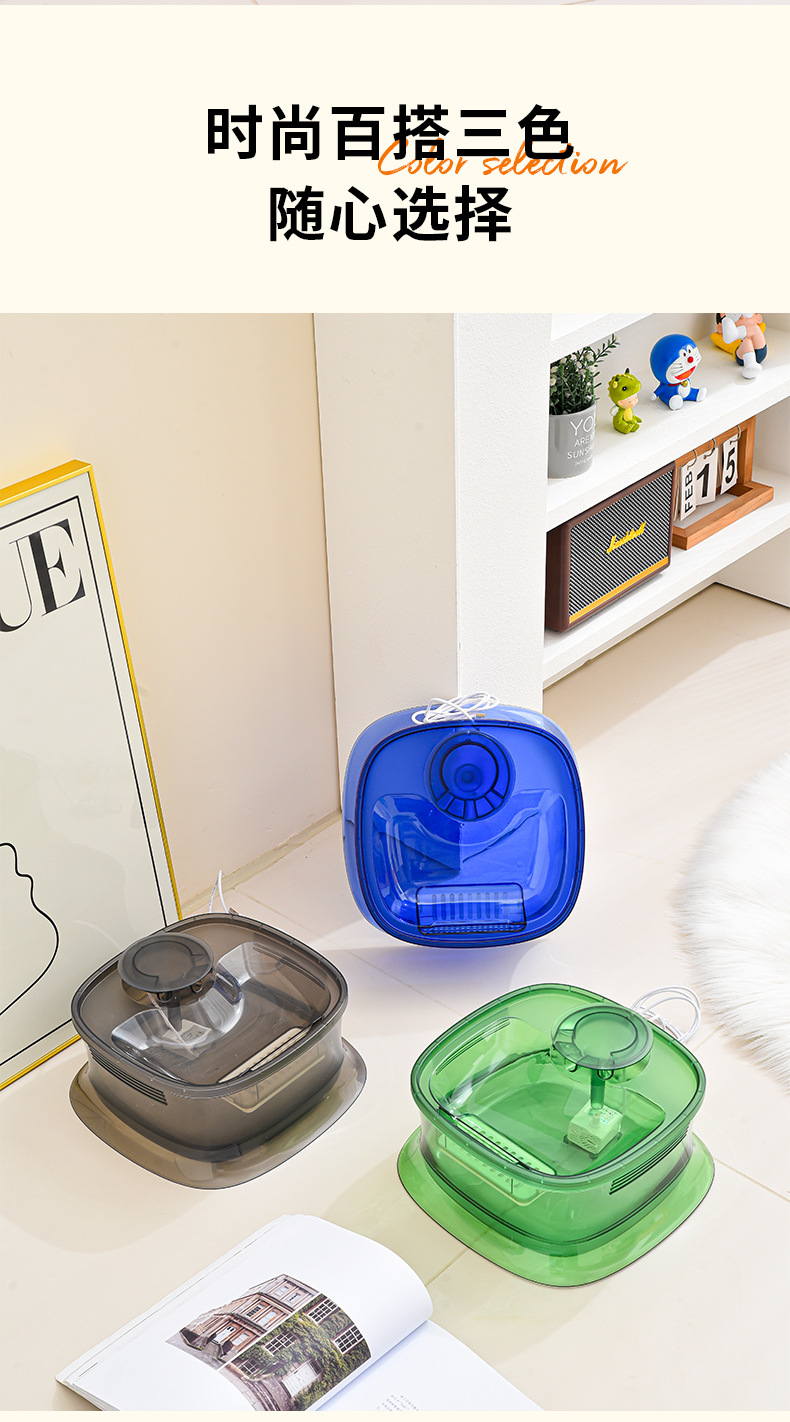 Factory pet water dispenser, automatic circulation filtration, dog water dispenser, intelligent pet water feeder, mobile water dispenser pic 10