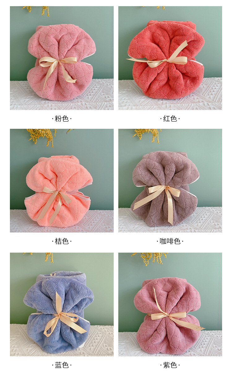 【 Chi Jia 】 Soft adult household European coral fleece cover towel, absorbent couple bath dry hair towel for face wiping pic 5