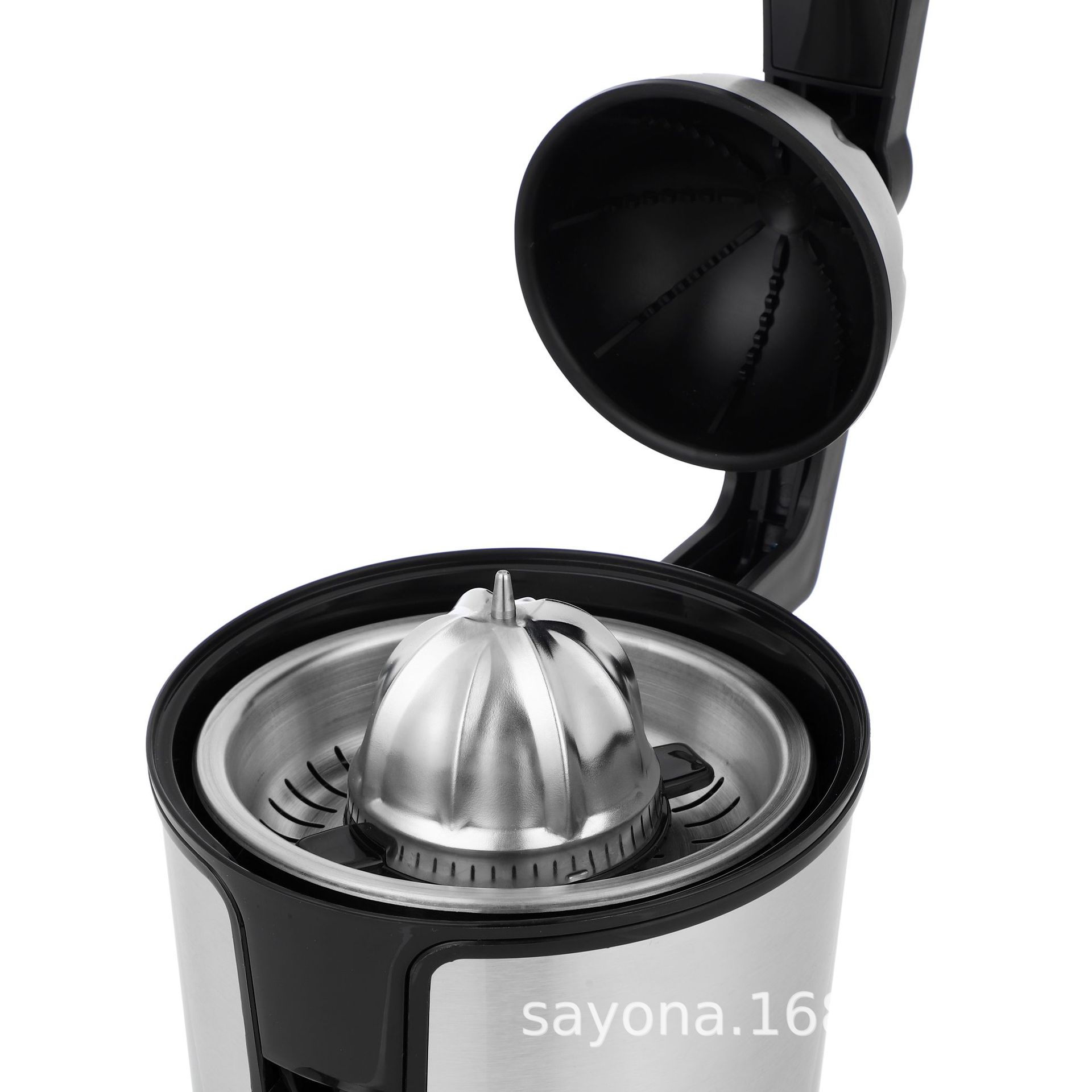 American standard 110V stainless steel hand-pressed electric lemon machine, household multi-functional fruit pulp and juice separator pic 3