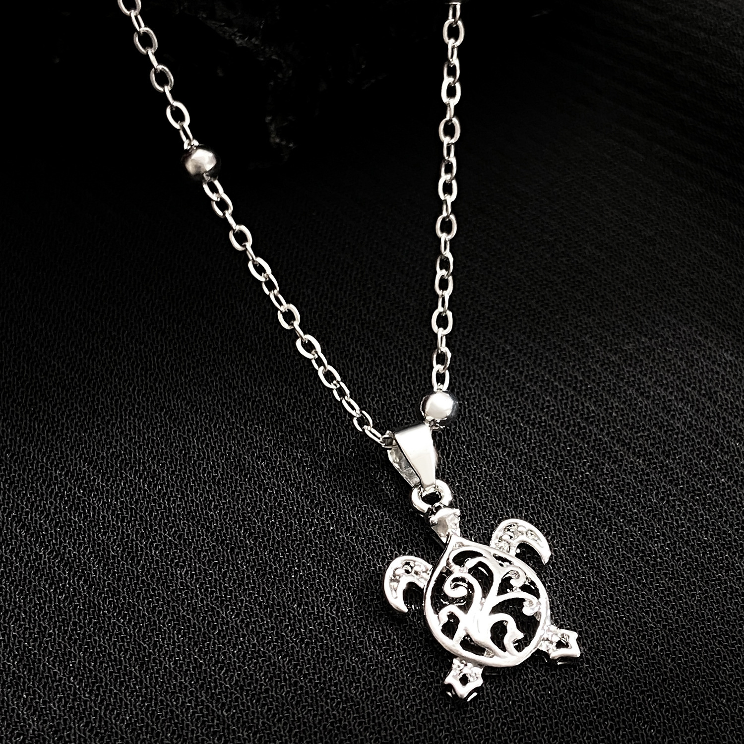 跨境新款简约乌龟吊坠脚链女  民族风复古镂空小乌龟脚环沙滩足饰详情15