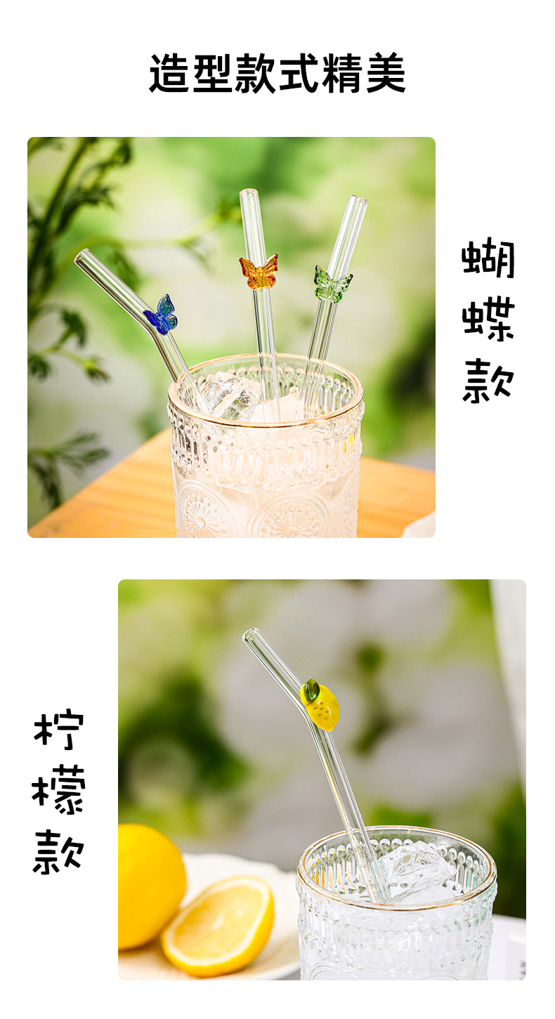 玻璃吸管耐热防口红珍珠奶茶透明成人孕产妇环保非一次性粗大吸管详情5