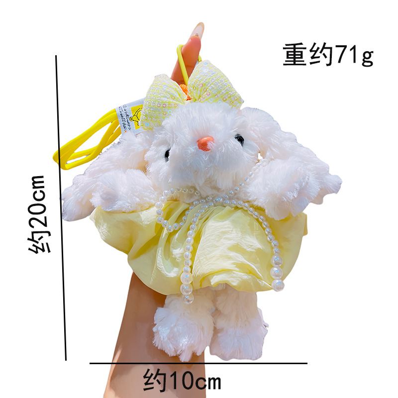 Wholesale of new flip-flop rabbit bag pendants, cartoon plush cute dolls, keychains, pendants and small gifts pic 3