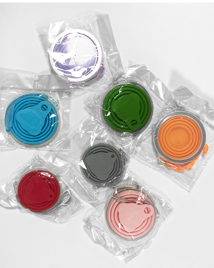 180ml folding cup, food-grade stretchable silicone folding water cup, portable portable cup, multiple colors in stock factory pic 20