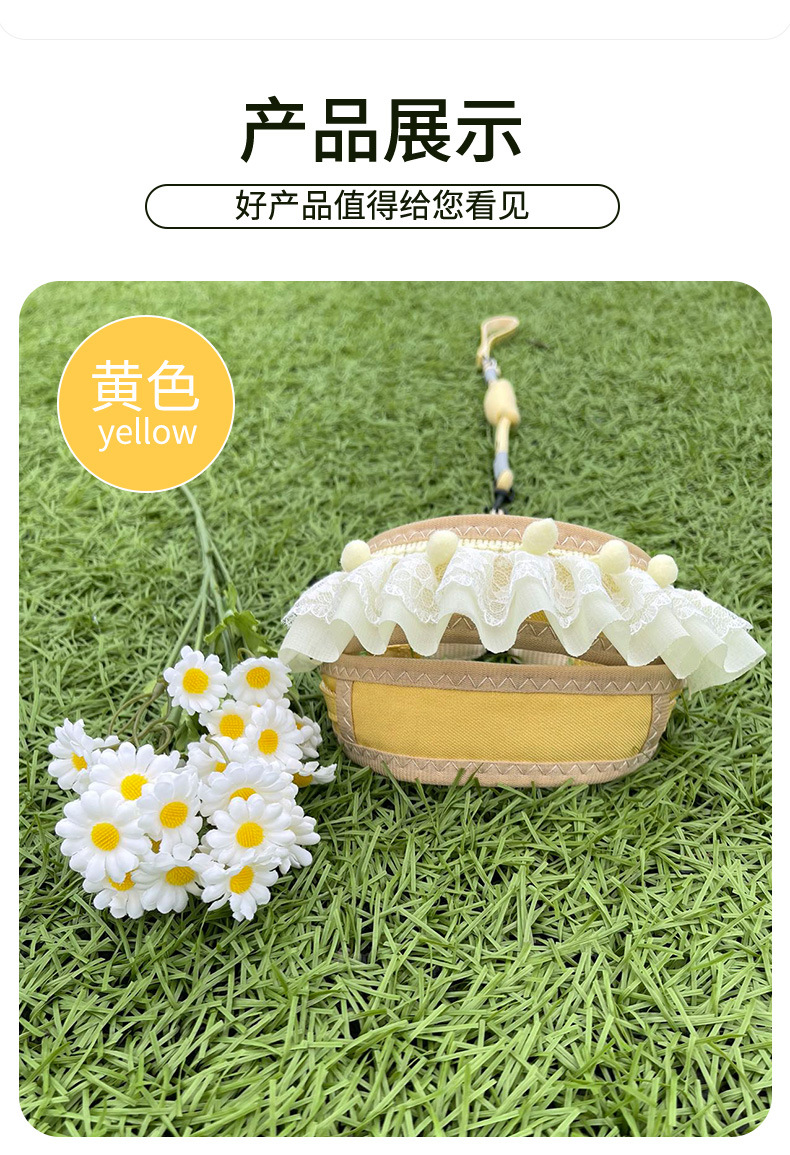 防挣脱狗狗牵引绳外出遛猫遛狗专用牵引绳子宠物用品可调节胸背带详情10