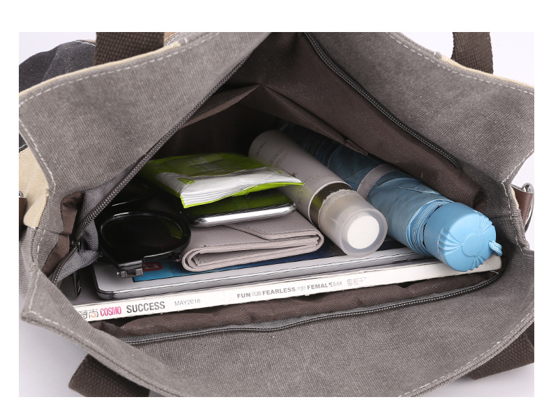 简约时尚女包撞色帆布包女大容量复古拼接单肩包潮搭手提休闲包详情16