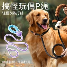 狗狗牵引绳中型大型犬金毛狗绳子拉布拉多狗链子狗脖圈狗项圈p链详情4