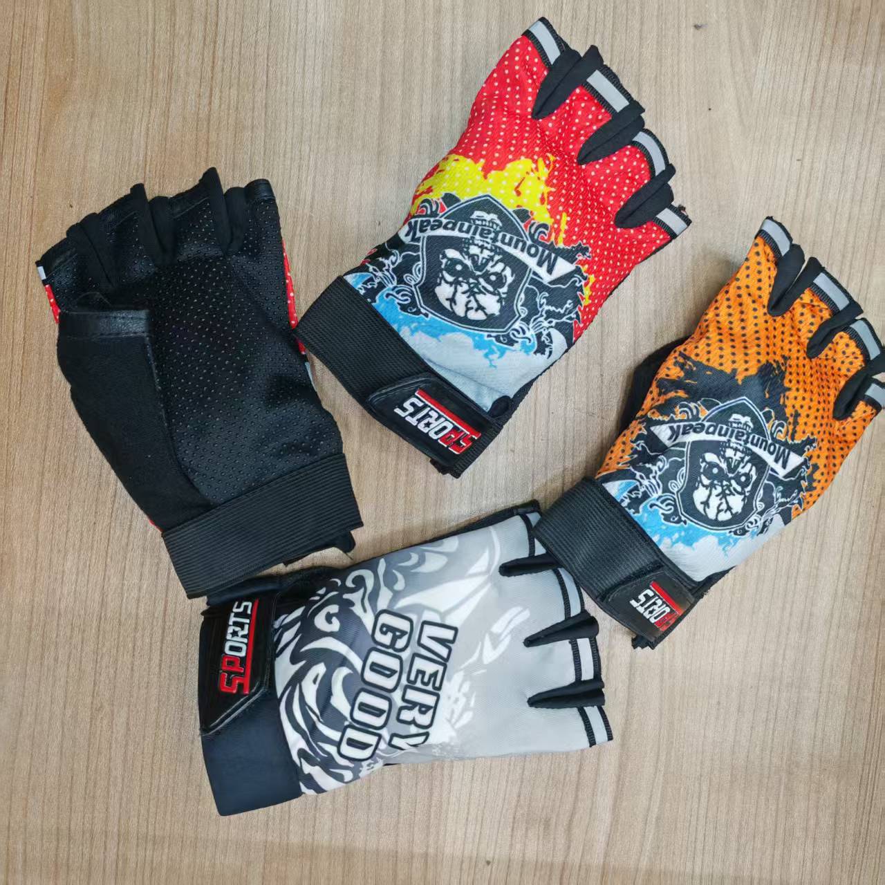 Sports outdoor gloves for men and women, anti-slip and protective training, weightlifting, yoga, fitness, cycling, mountain climbing, driving, half-finger gloves pic 18