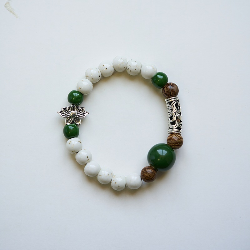 Jingdezhen ceramic bracelet wholesale, original ancient-style beads with Dunhuang elements, new Chinese-style jewelry, versatile Chinese style pic 7