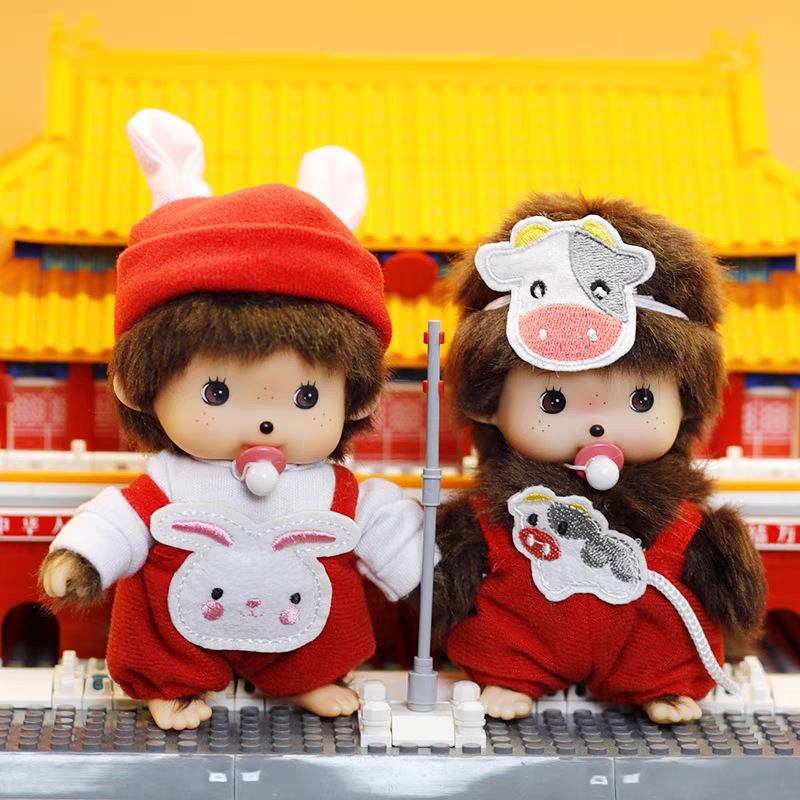 Factory direct sales of genuine Mengqiqi plush toy pendants and accessories, 15cm dolls, cross-border toys wholesale pic 6