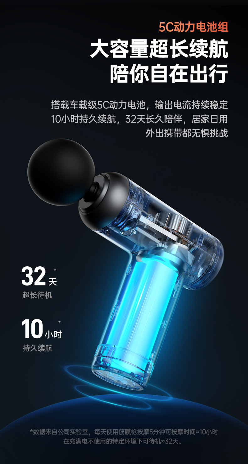 Cross-border fascia gun, Amazon electric muscle relaxation massager, home rechargeable massage gun factory wholesale pic 26