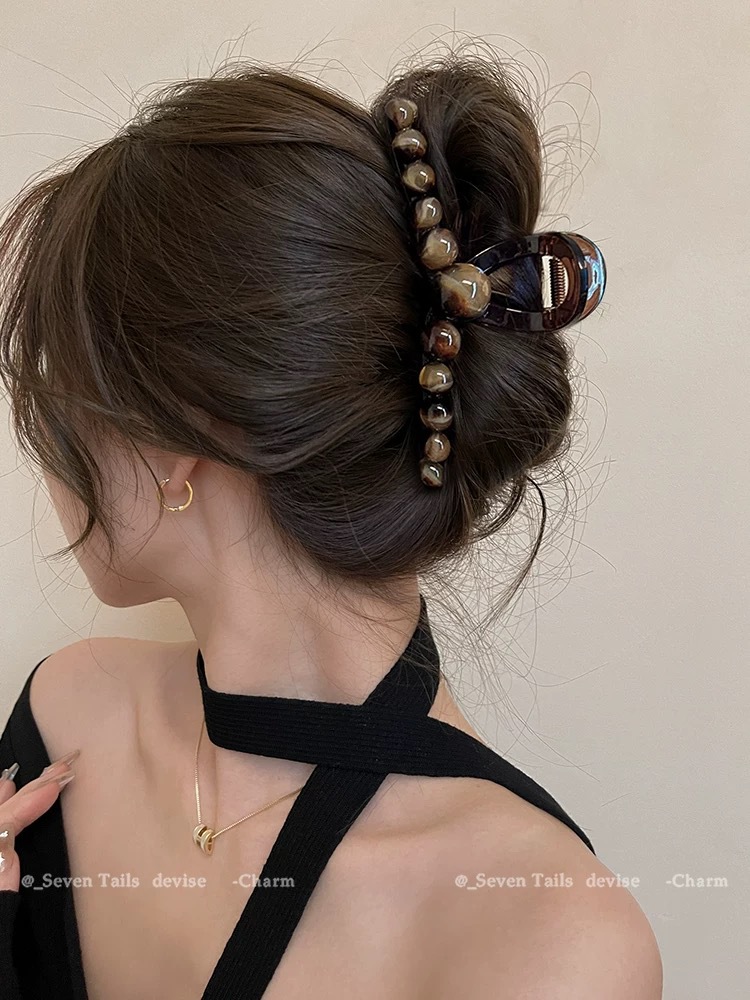 Early spring accessories: flower-shaped hairpins, large female hairpins, large hair volume at the back of the head, shark hairpins, popular hairpins, pearl hairpins, headwear pic 12