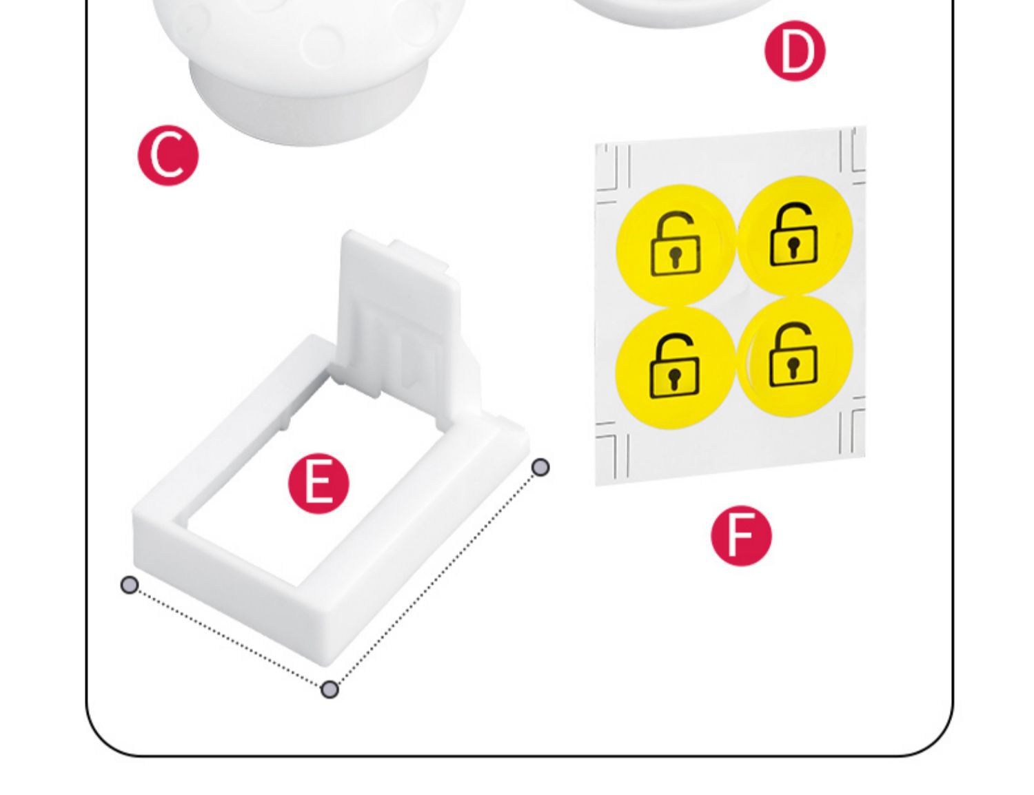 免打孔抽屉锁柜门锁隐形暗装儿童柜磁吸安全锁文件柜锁办公桌锁扣详情15