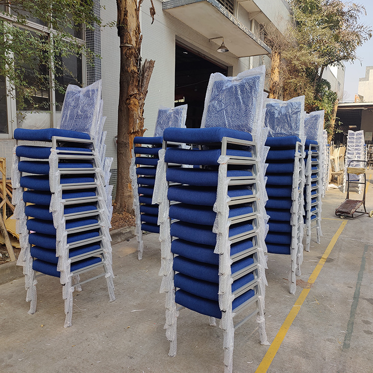 星辰工厂批发酒店餐厅铝合金宴会椅婚庆礼堂贵宾会议软包靠背椅子详情25