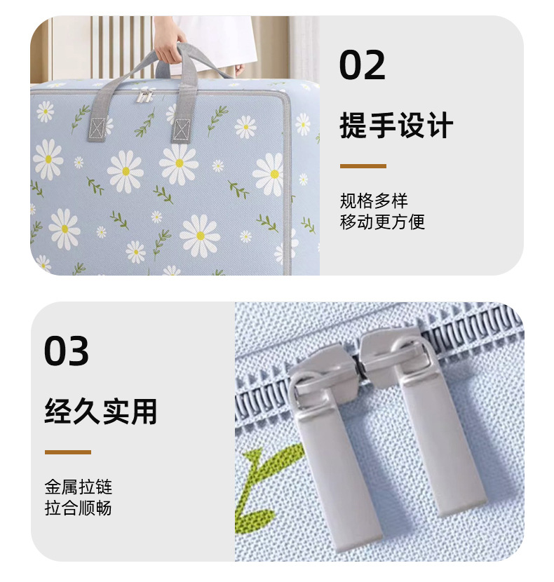 Storage bags for clothes, cotton quilts, quilts, large-capacity moving packing bags, sorting bags for clothes pic 7