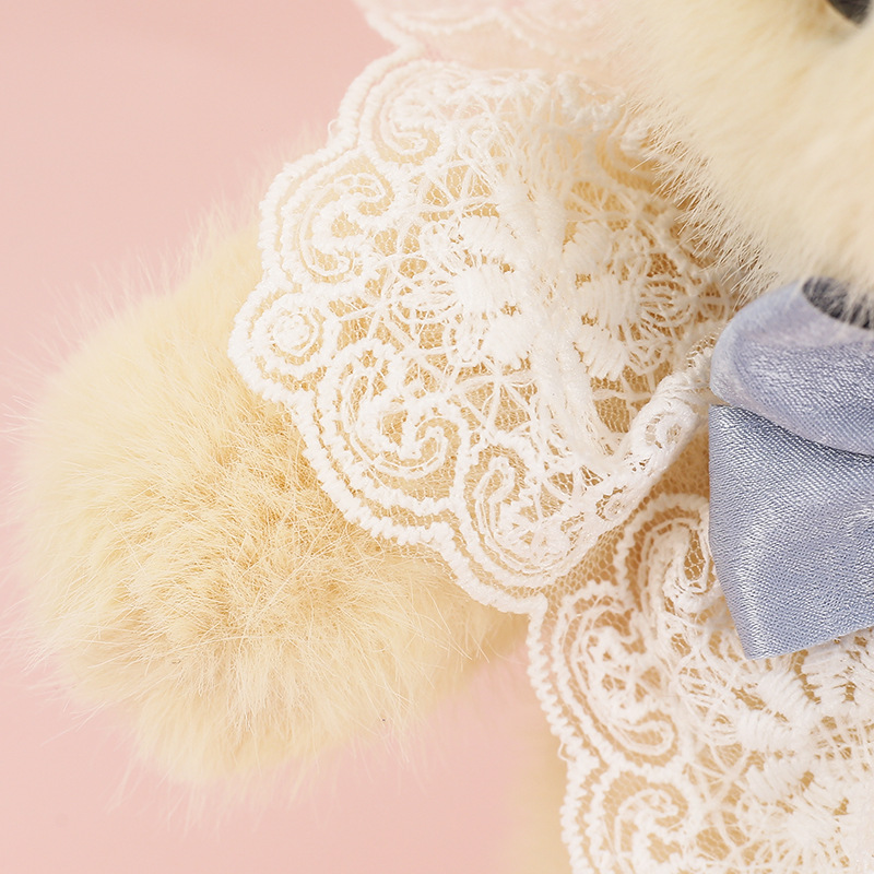 Cute and adorable little rabbit plush toy, sweet and ear-hanging rabbit, fresh and cute birthday gift, rabbit figurine pic 23