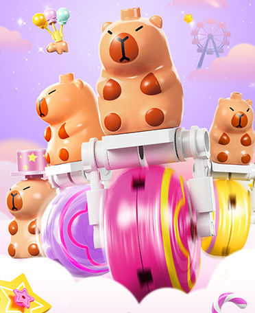 佳乐专卡皮巴拉奇幻乐园积木拼装模型亲子互动益智玩具大颗粒适合生日礼物详情4