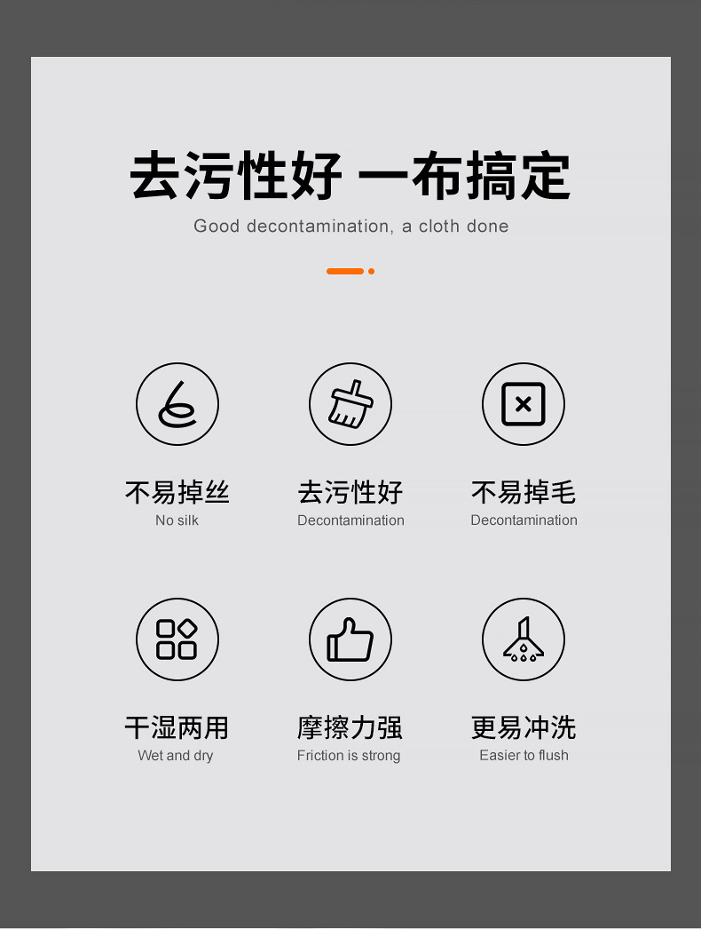 新款银丝抹布 比钢丝球好用 厨房清洁不易粘油洗碗布家用百洁布详情2