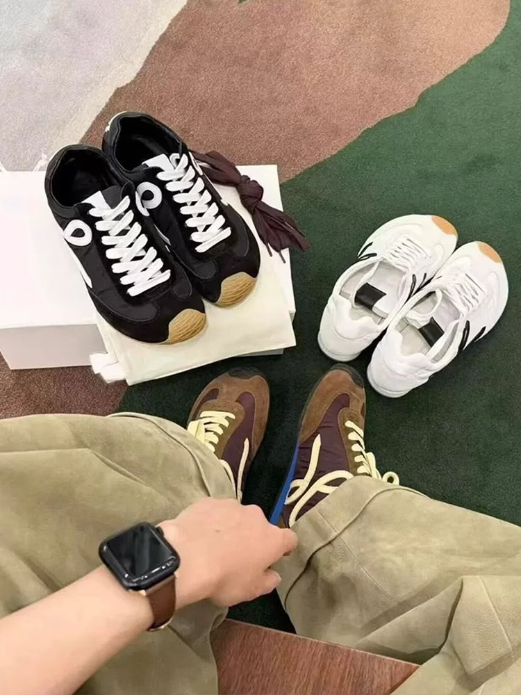 苏茵茵内增高阿甘鞋女2025新款歪头德训女鞋系带休闲鞋真皮德训鞋详情25