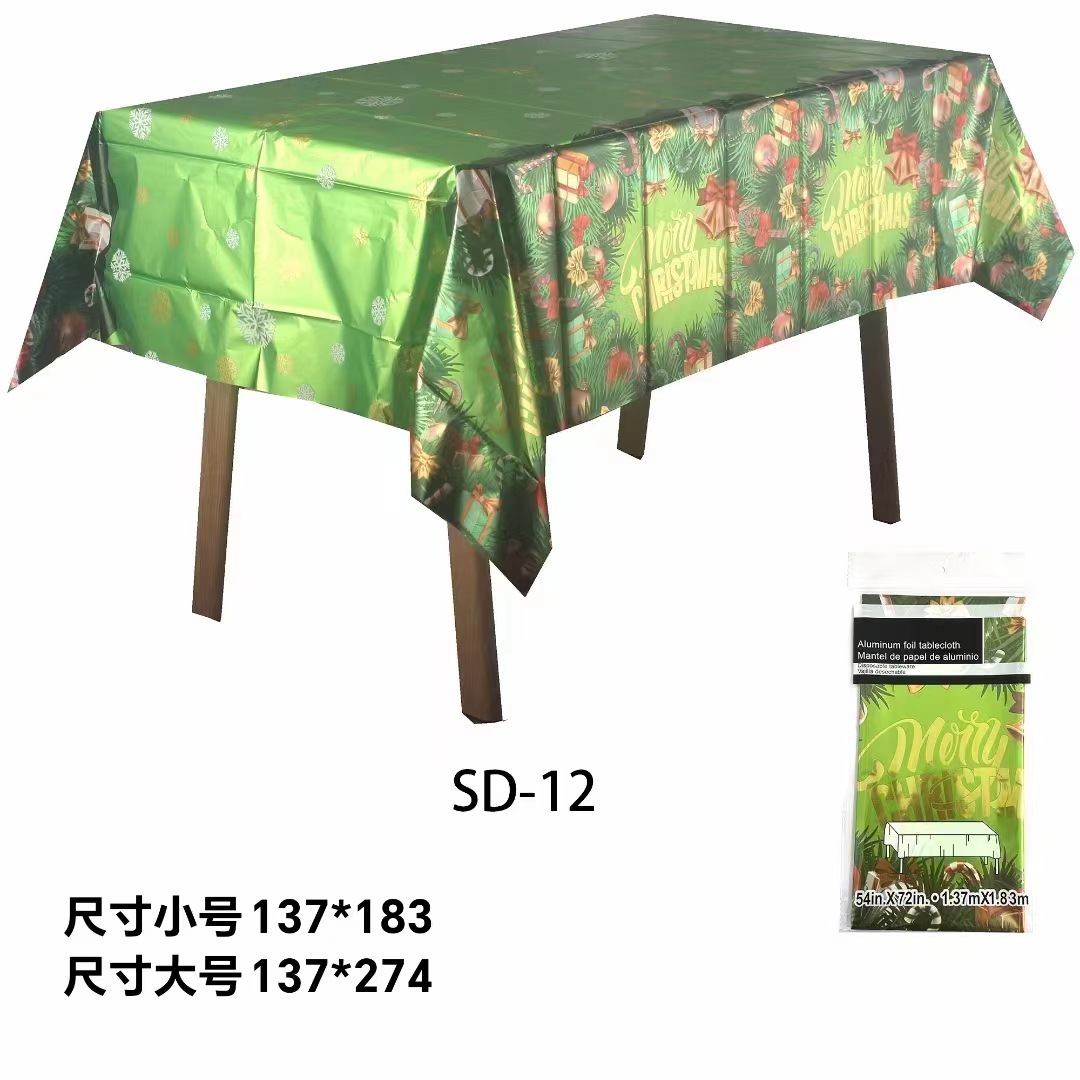 PEVA桌布万圣节圣诞节主题派对CCPM桌布甜品台装饰一次性台布塑料详情29