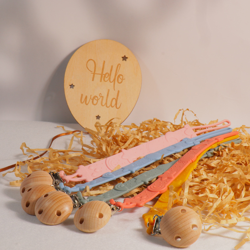 跨境爆款硅胶安抚奶嘴链多功能硅胶奶嘴链宝宝牙胶防掉链防丢绳子详情10