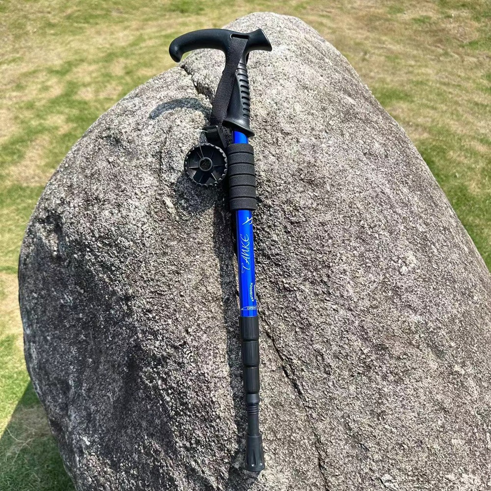 户外旅行登山杖可伸缩老年人四节爬山拐杖铝合金徒步杖拐棍手杖详情11