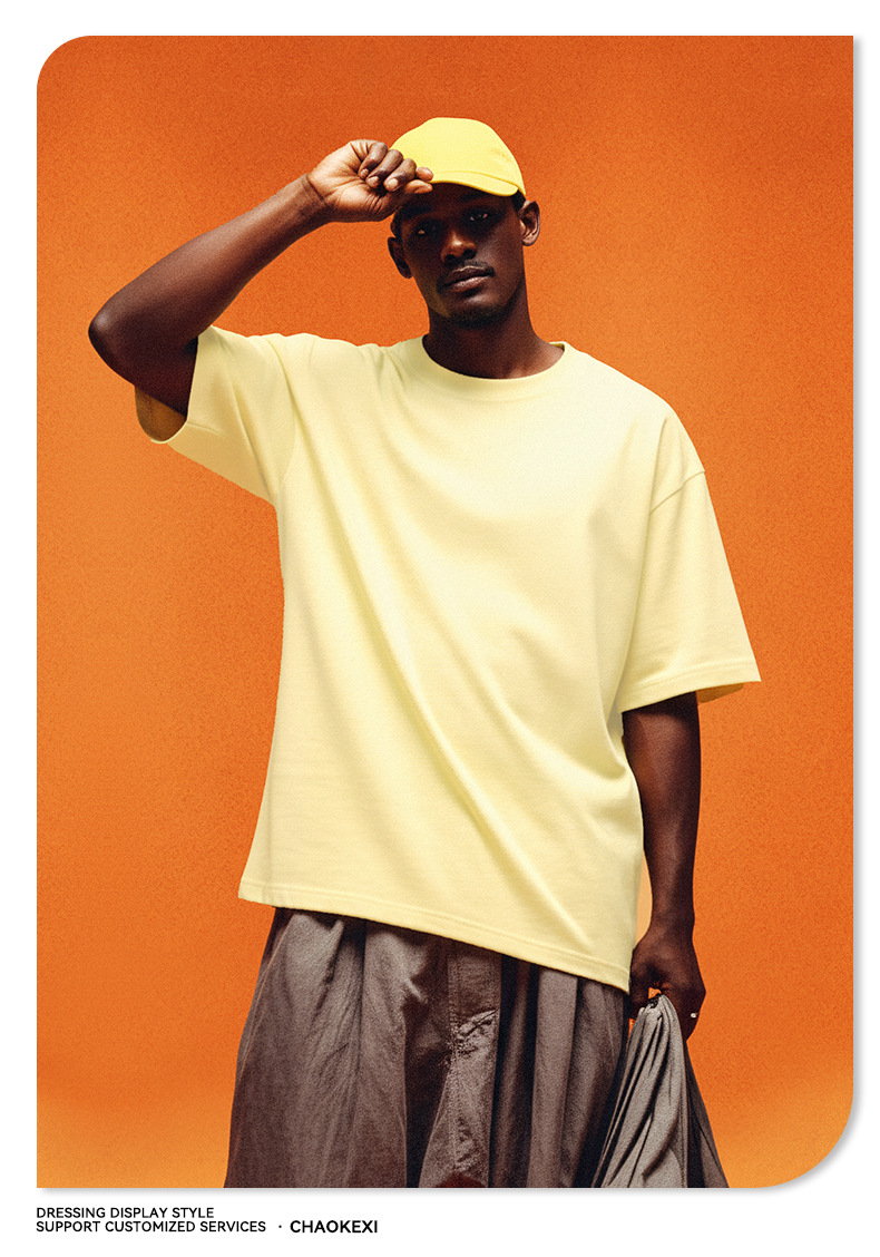 CKX男装2026春夏季305G重磅t恤男美式纯棉潮牌纯色短袖t恤男详情26