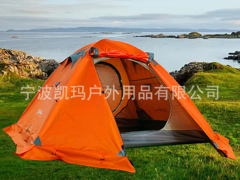 凯玛专业登山徒步户外2-3-4人双人加厚防暴雨过夜轻量化铝杆帐篷详情16