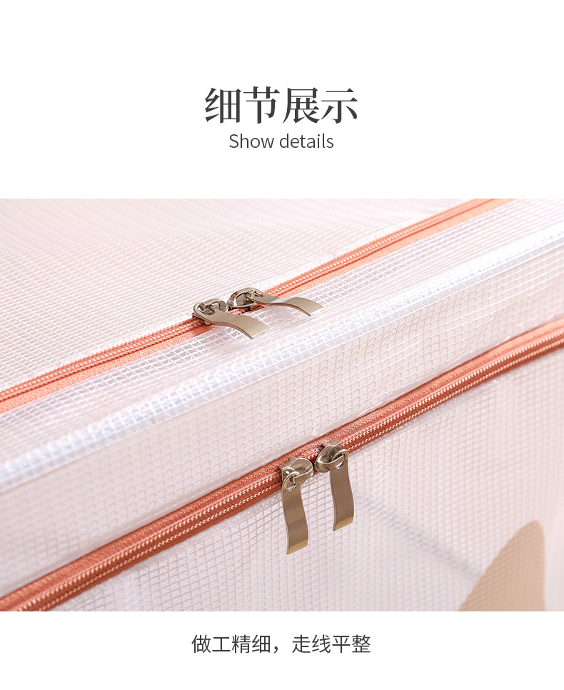 衣服收纳箱装衣物袋衣柜折叠整理箱宿舍柜布艺储物盒百纳箱防尘详情12