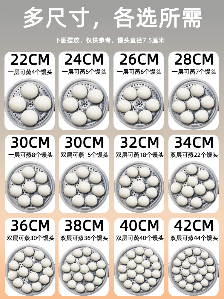 Thickened pure aluminum double-layer large aluminum steamer, aluminum soup pot, old-fashioned aluminum pot, household gas water boiling pot, extra-large size for regular cooking pic 7