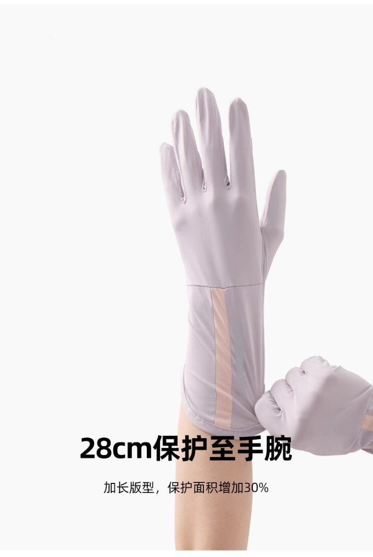 Summer outdoor UV-resistant ice silk gloves, breathable, anti-slip, thin, driving, sports, cycling, sun protection touch screen gloves pic 7
