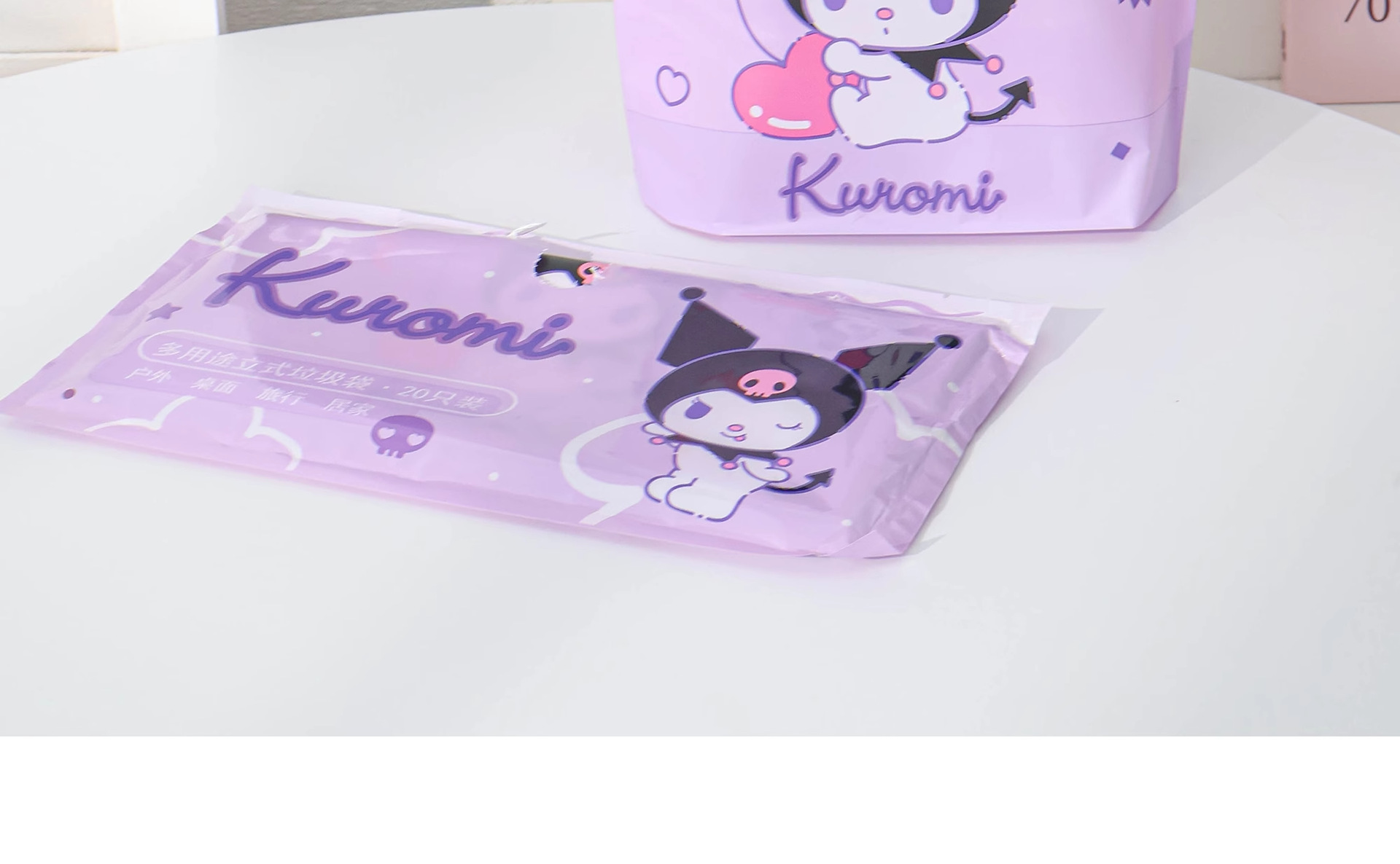 三丽鸥正版车载垃圾袋便携式加厚可爱卡通自粘多功能桌面袋子批发详情19