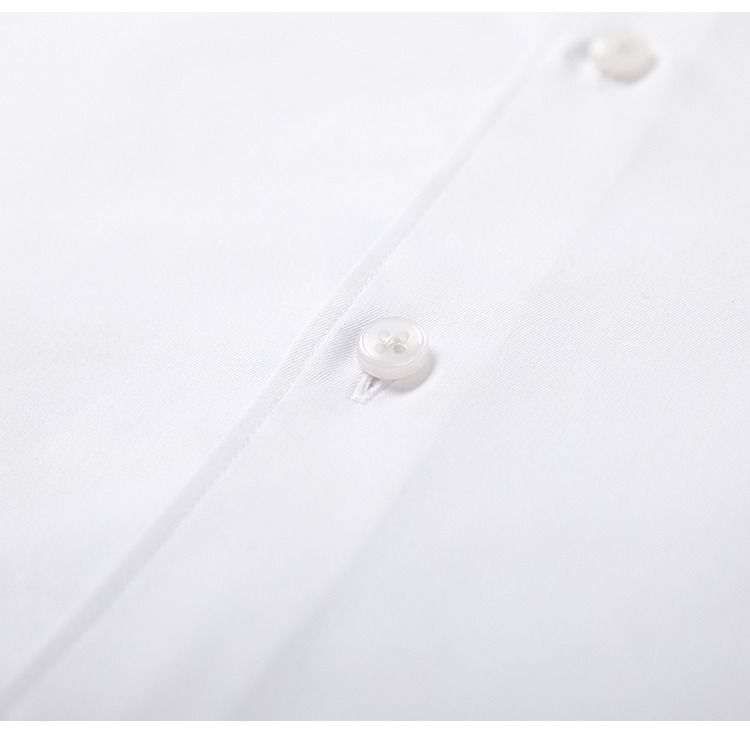 春季男士白衬衫免烫衬衣抗皱职业通勤长袖衬衫男刺绣LOGO商务正装详情10