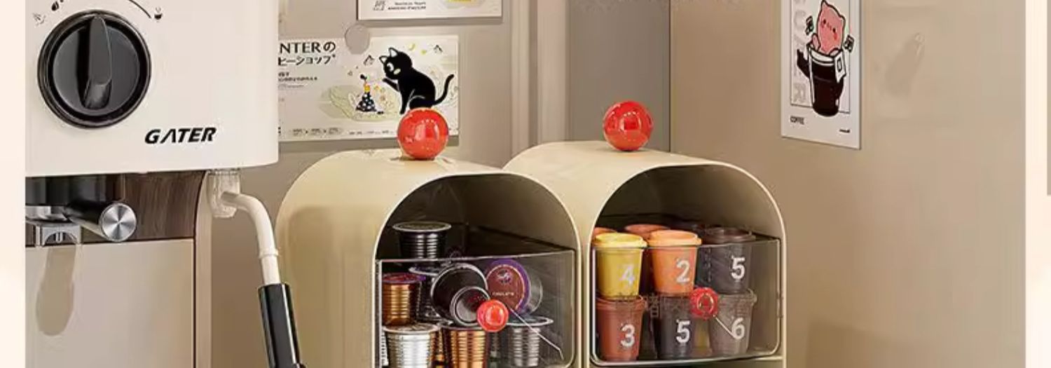 咖啡角桌面茶包收纳盒抽屉式办公茶水间餐桌收纳架胶囊咖啡置物架详情10