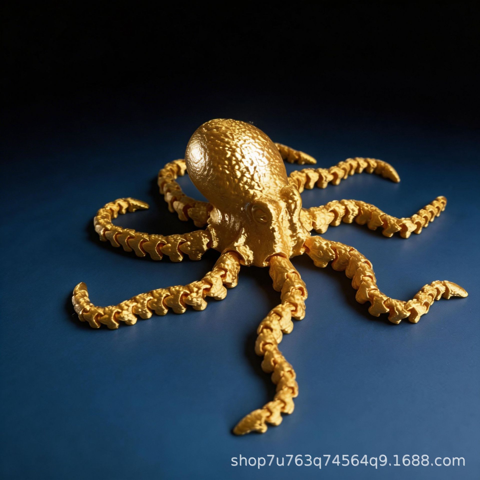 亚马逊爆品仿真3D打印八爪鱼摆件可活动关节章鱼模型造景摆饰批货详情8