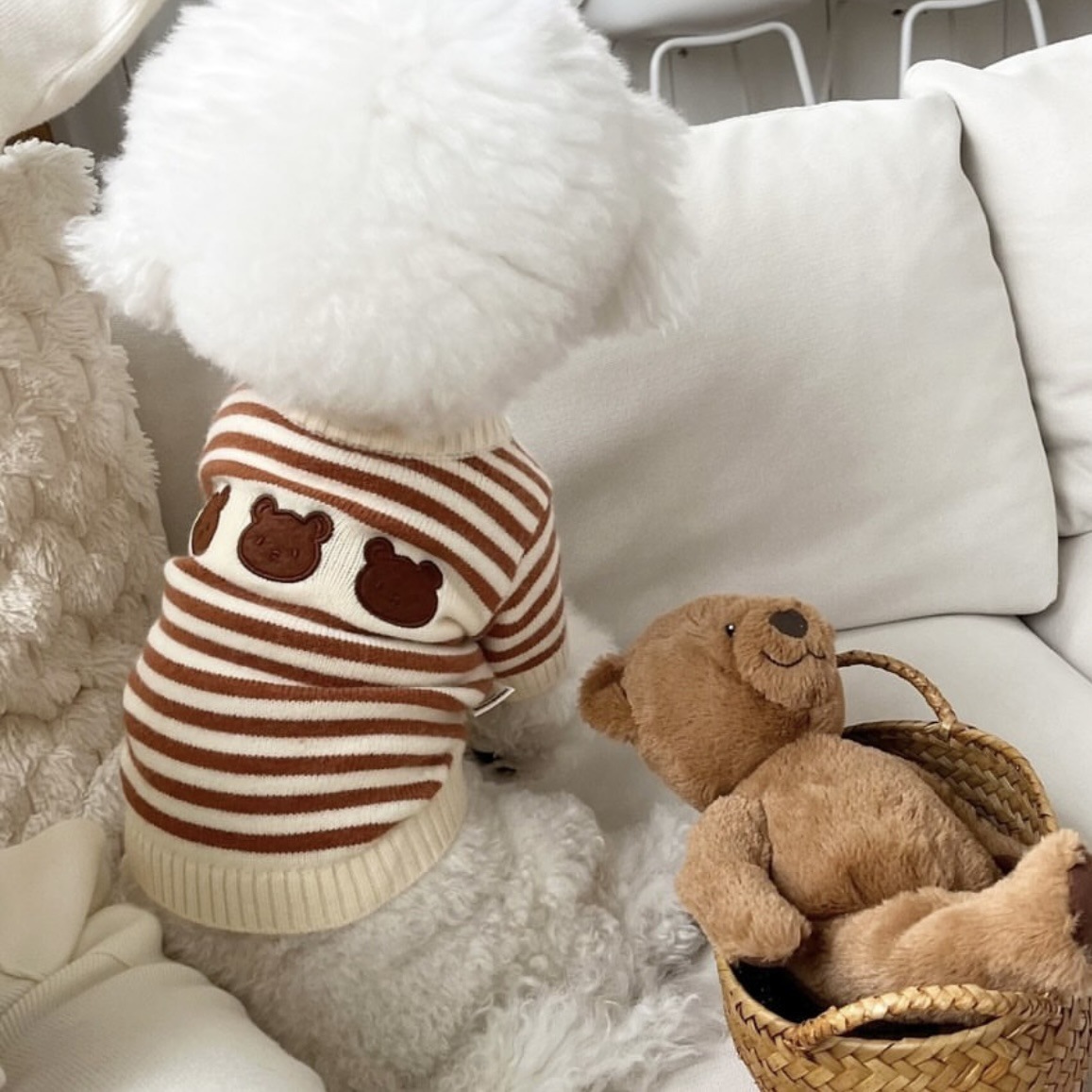 ins韩国保暖宠物针织毛衣服秋冬加厚中小型犬狗狗猫咪泰迪批发pet详情9