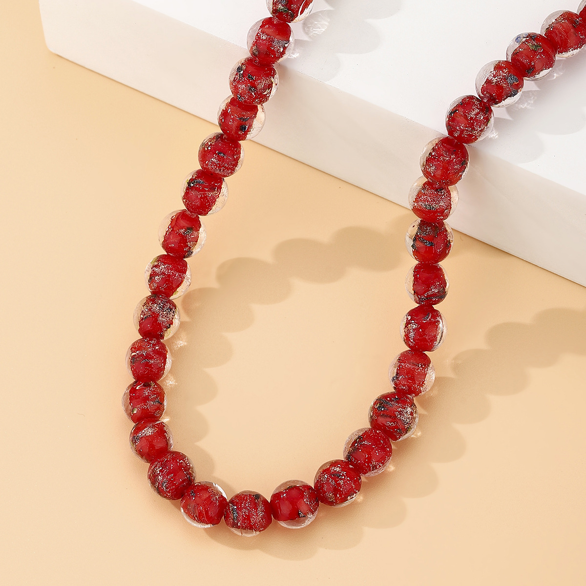 10mm glazed glass beads DIY beaded bracelet and necklace material wholesale trendy retro handcrafted jewelry accessories pic 2