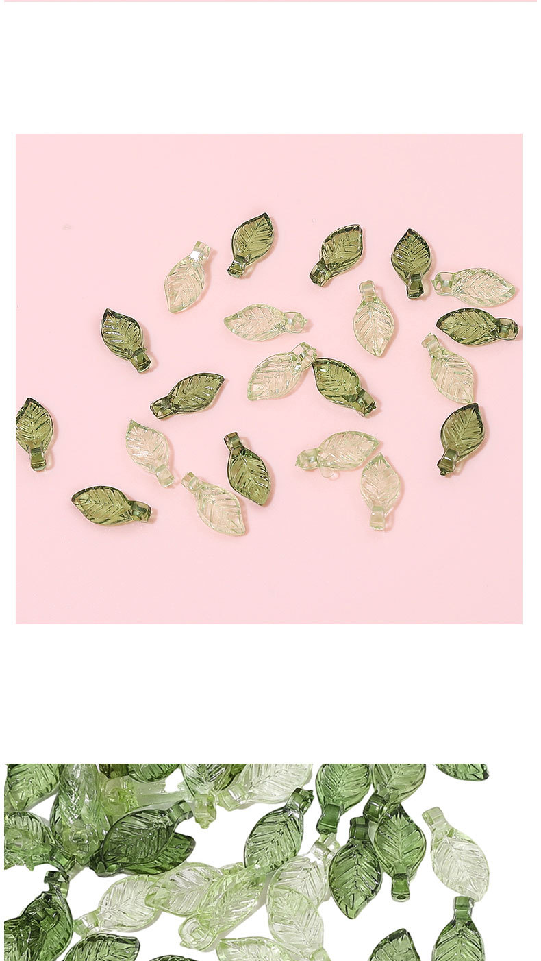 亚克力迷你小树叶子手串珠diy手工项链手链耳饰散珠饰品配件批发详情40