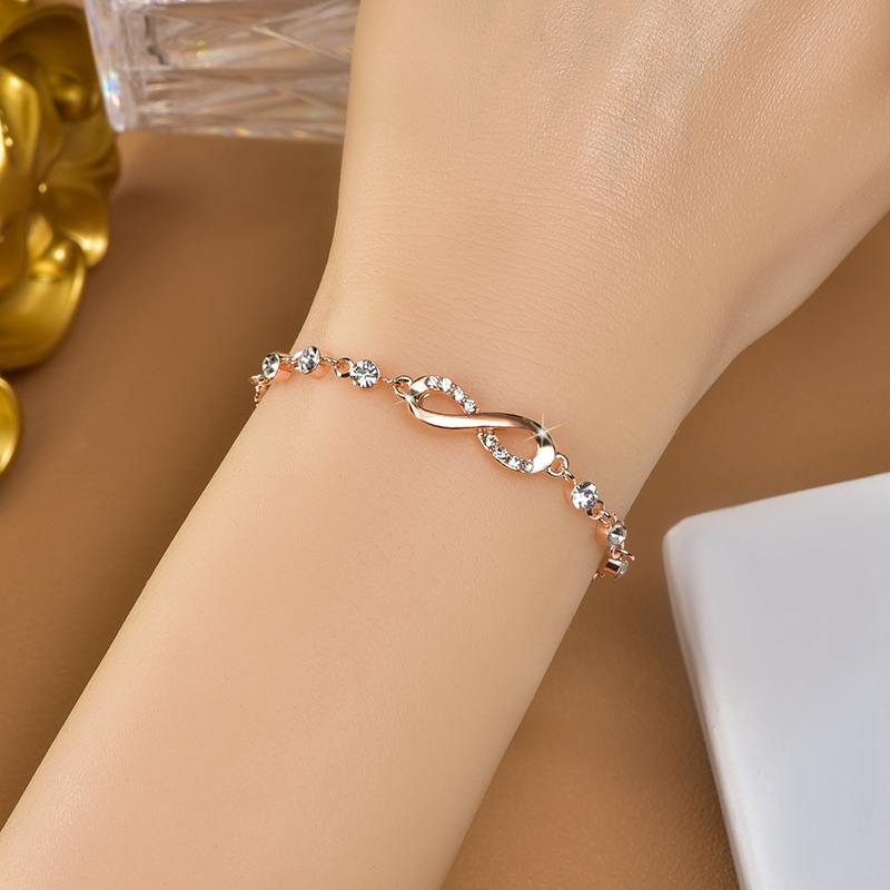 Infinite Love Eight-character cross-border bracelets, jewelry and chains, versatile jewelry, wechat business supply, one-piece consignment, wholesale of accessories pic 7