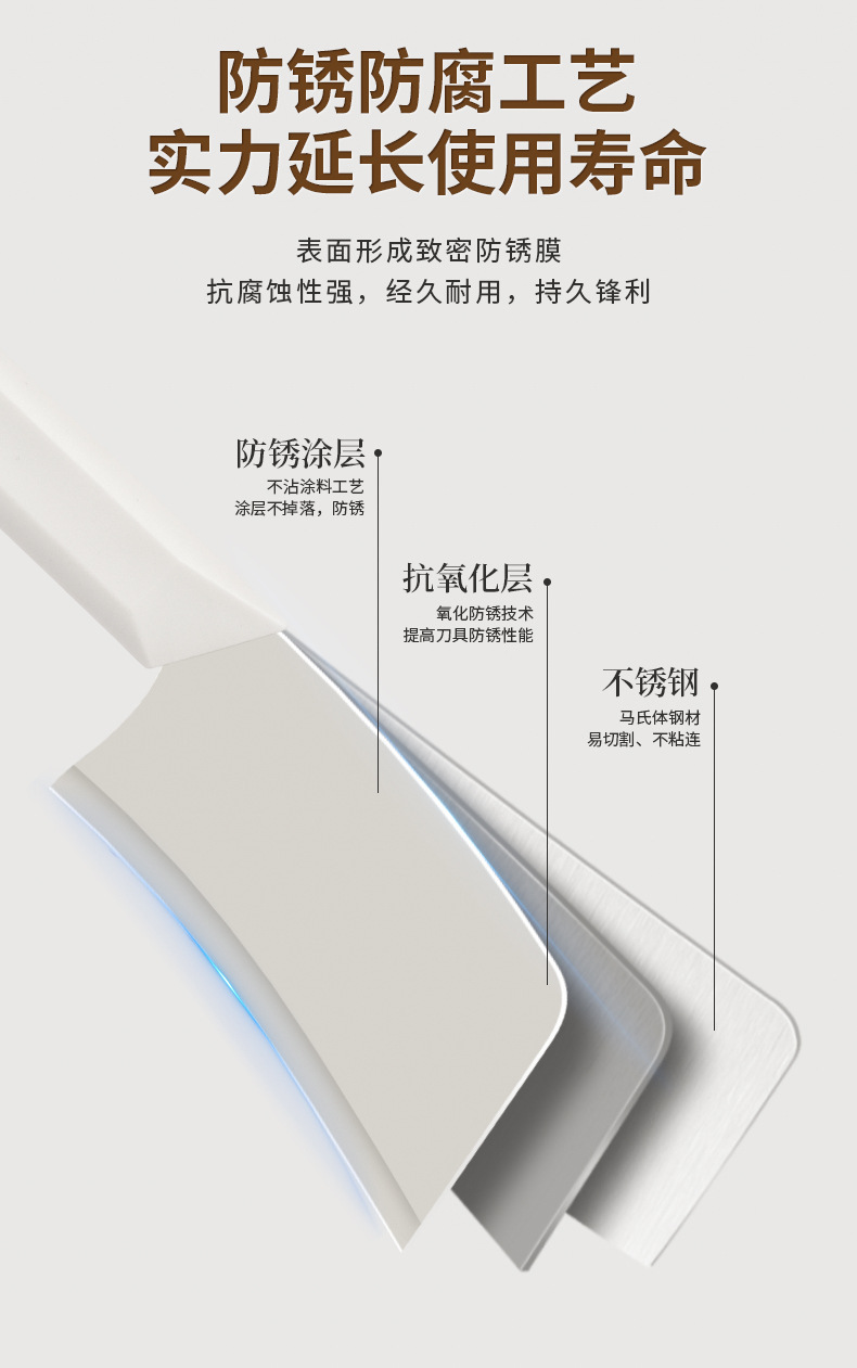 户外专用菜板套装厨房家用不锈钢切片刀高颜值菜板刀具整套可收纳详情3