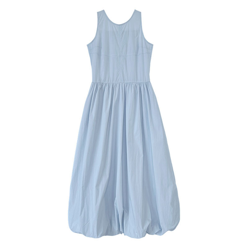 Luxi French sleeveless dress Summer new style loose vest long dress, beautiful puffy flower bud dress 5102 pic 47