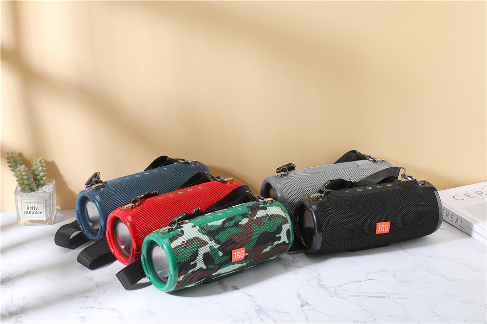 跨境新款便携蓝牙音箱户外创意插卡蓝牙音响布艺低音炮收音机批发详情10