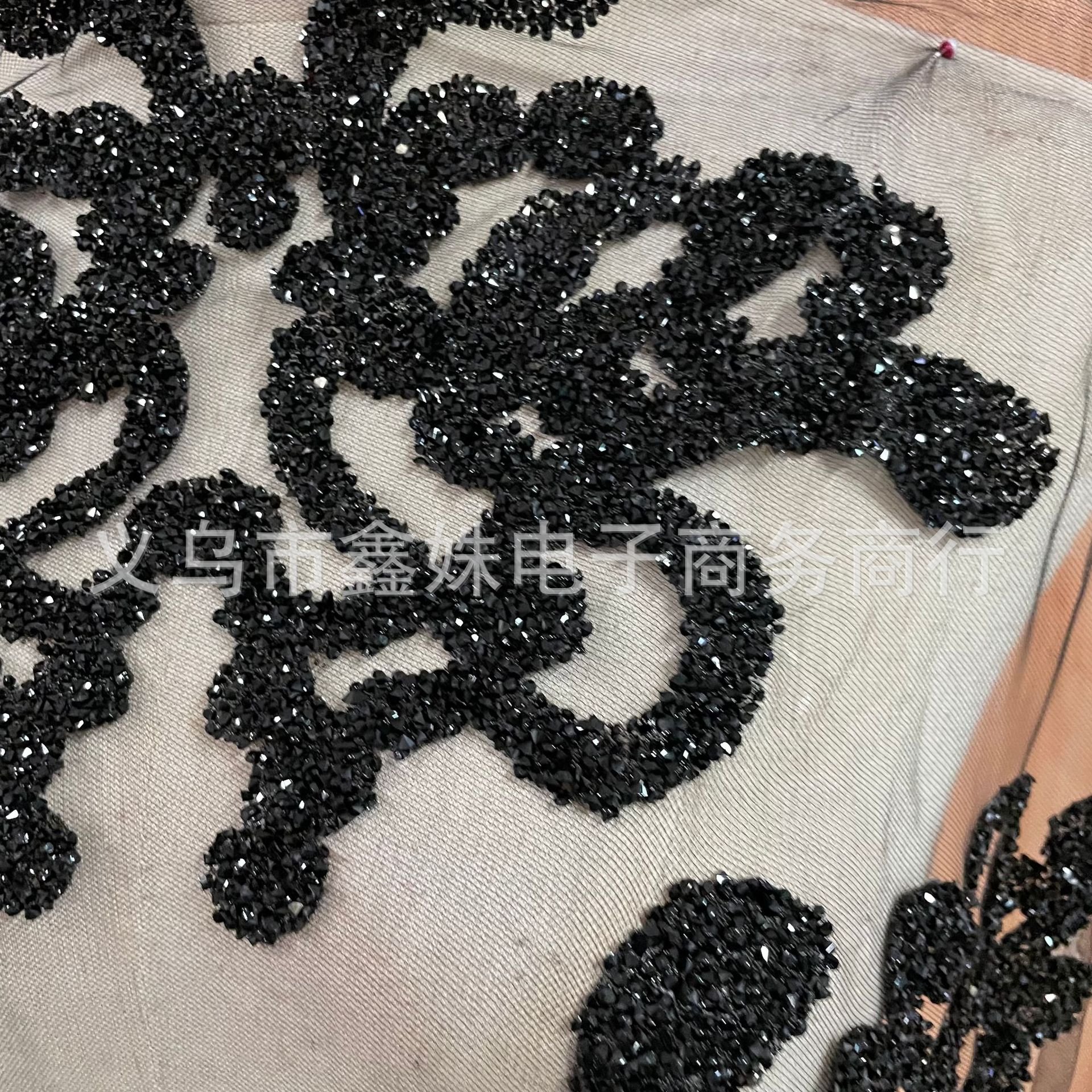 New heat transfer printed rhinestone fabric patch creative snowflake-shaped patch for clothing, hats, scarves and decorative fabric patches pic 8